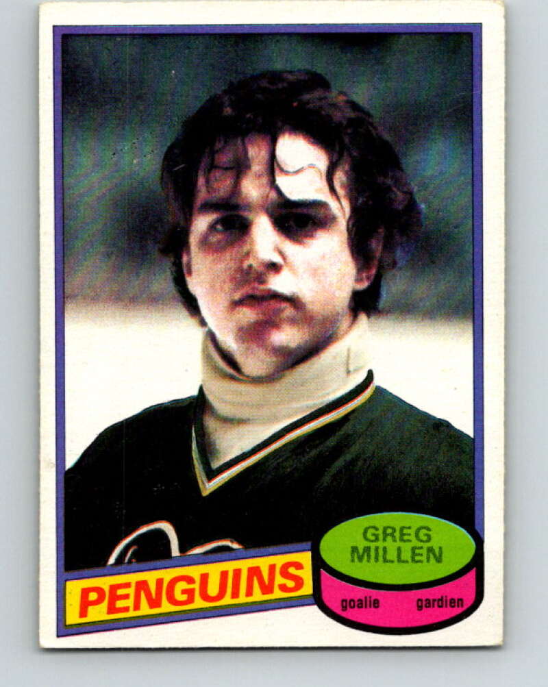1980-81 O-Pee-Chee #158 Greg Millen Pittsburgh Penguins V38617