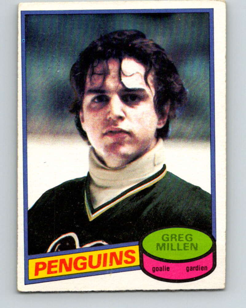 1980-81 O-Pee-Chee #158 Greg Millen Pittsburgh Penguins V38618