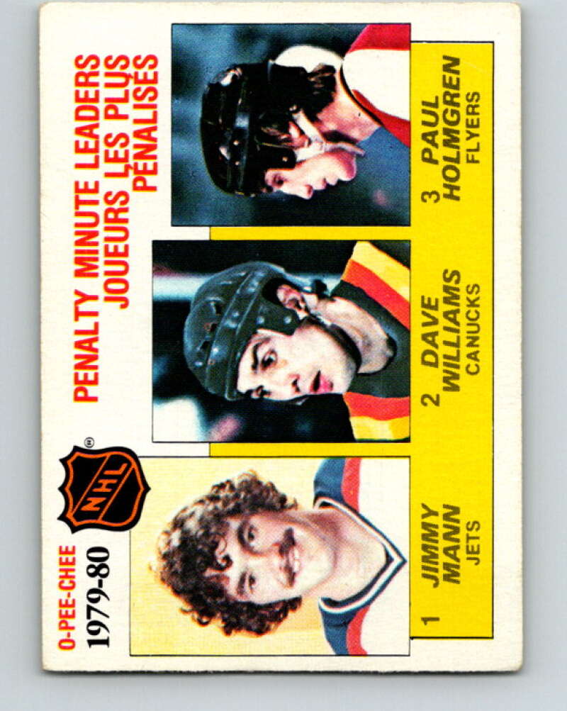 1980-81 O-Pee-Chee #164 Holmgren/Mann/Williams LL V38652