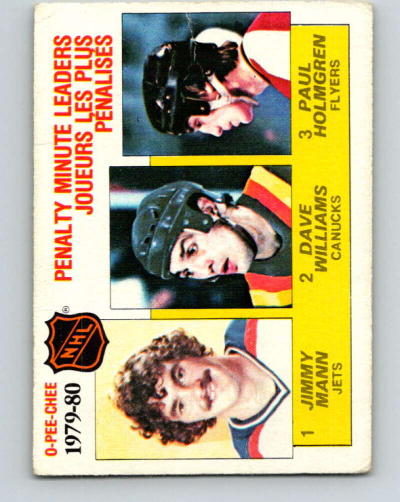 1980-81 O-Pee-Chee #164 Holmgren/Mann/Williams LL V38654