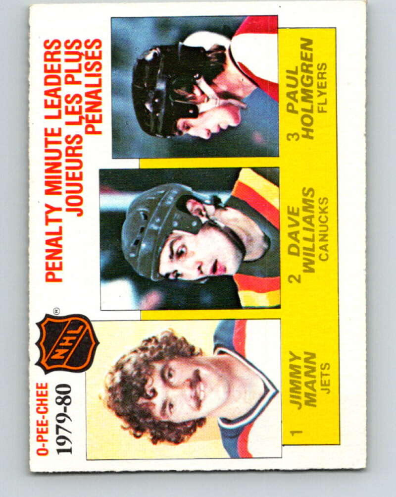 1980-81 O-Pee-Chee #164 Holmgren/Mann/Williams LL V38658