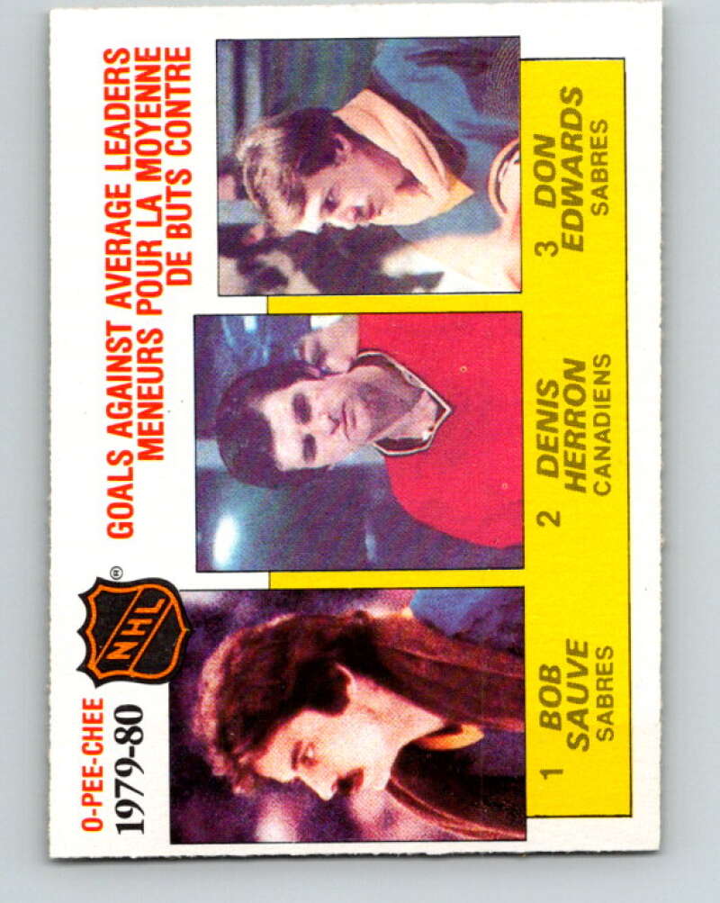 1980-81 O-Pee-Chee #166 Edwards/Herron/Sauve LL V38678