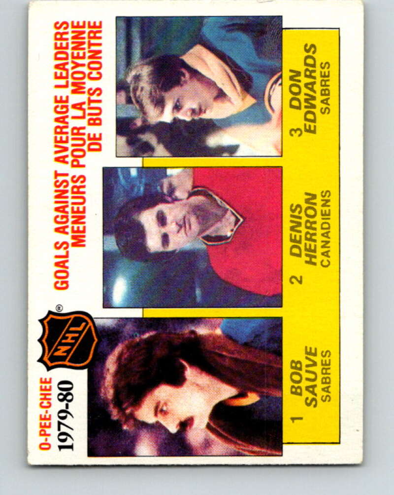 1980-81 O-Pee-Chee #166 Edwards/Herron/Sauve LL V38679