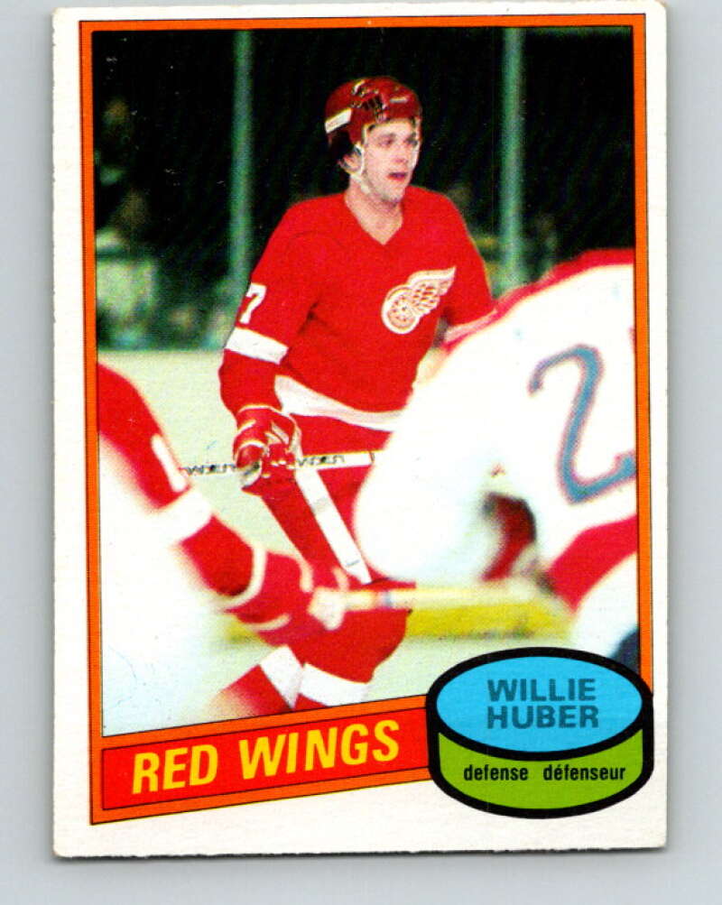 1980-81 O-Pee-Chee #173 Willie Huber Detroit Red Wings V38731