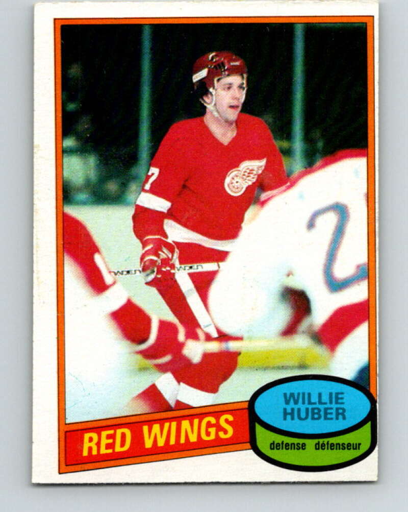 1980-81 O-Pee-Chee #173 Willie Huber Detroit Red Wings V38732