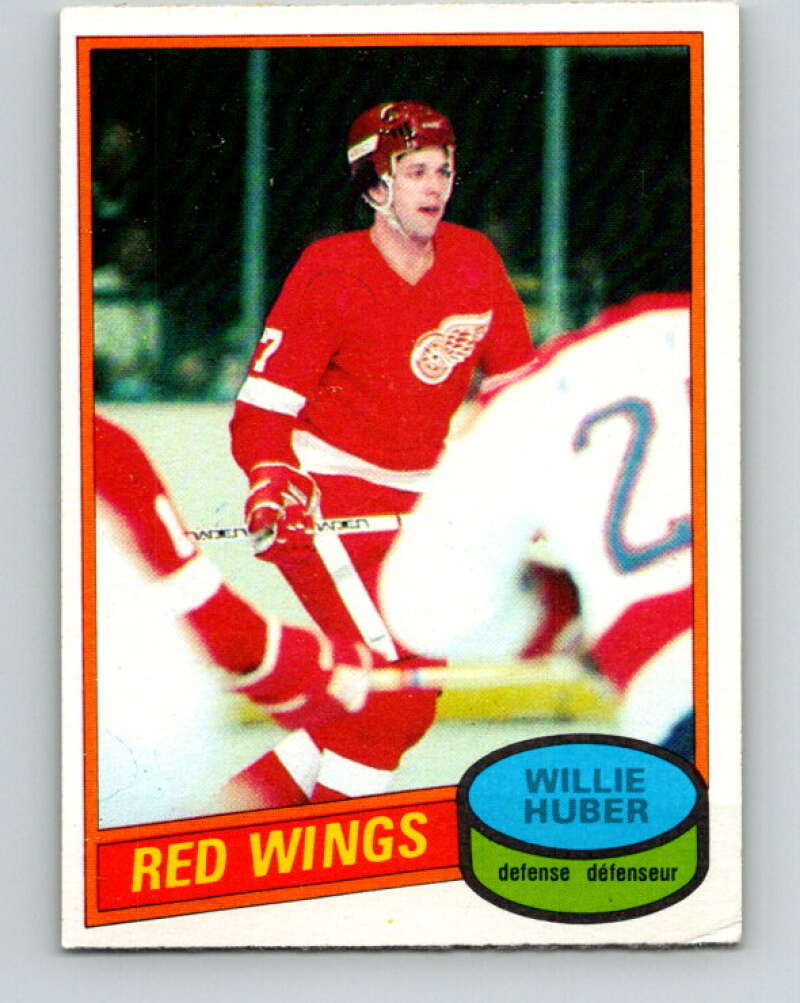 1980-81 O-Pee-Chee #173 Willie Huber Detroit Red Wings V38733