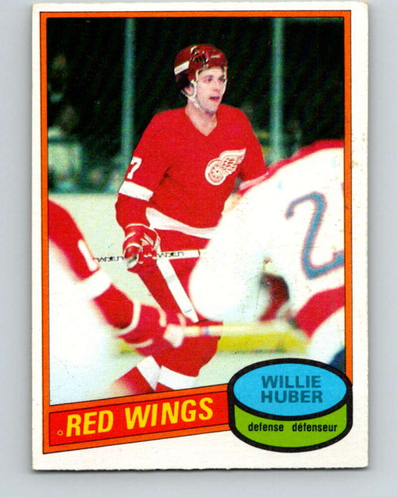 1980-81 O-Pee-Chee #173 Willie Huber Detroit Red Wings V38736