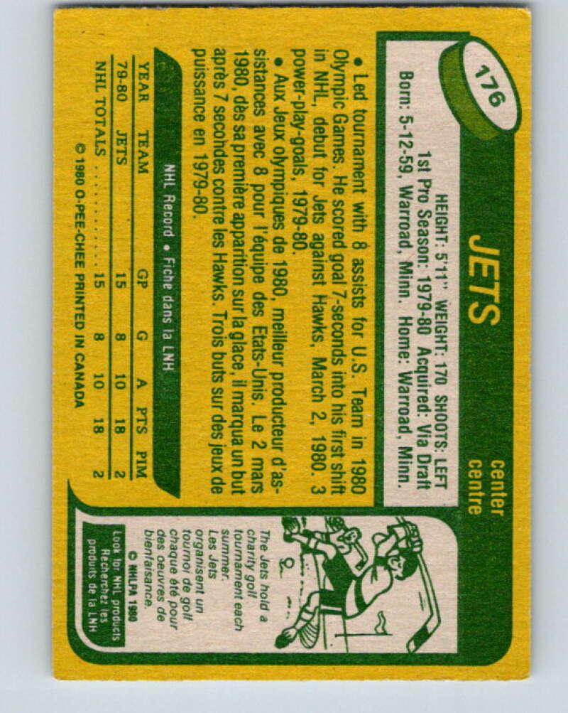 1980-81 O-Pee-Chee #176 Dave Christian OLY RC Rookie Winnipeg Jets V38761