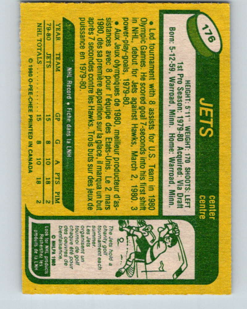 1980-81 O-Pee-Chee #176 Dave Christian OLY RC Rookie Winnipeg Jets V38765