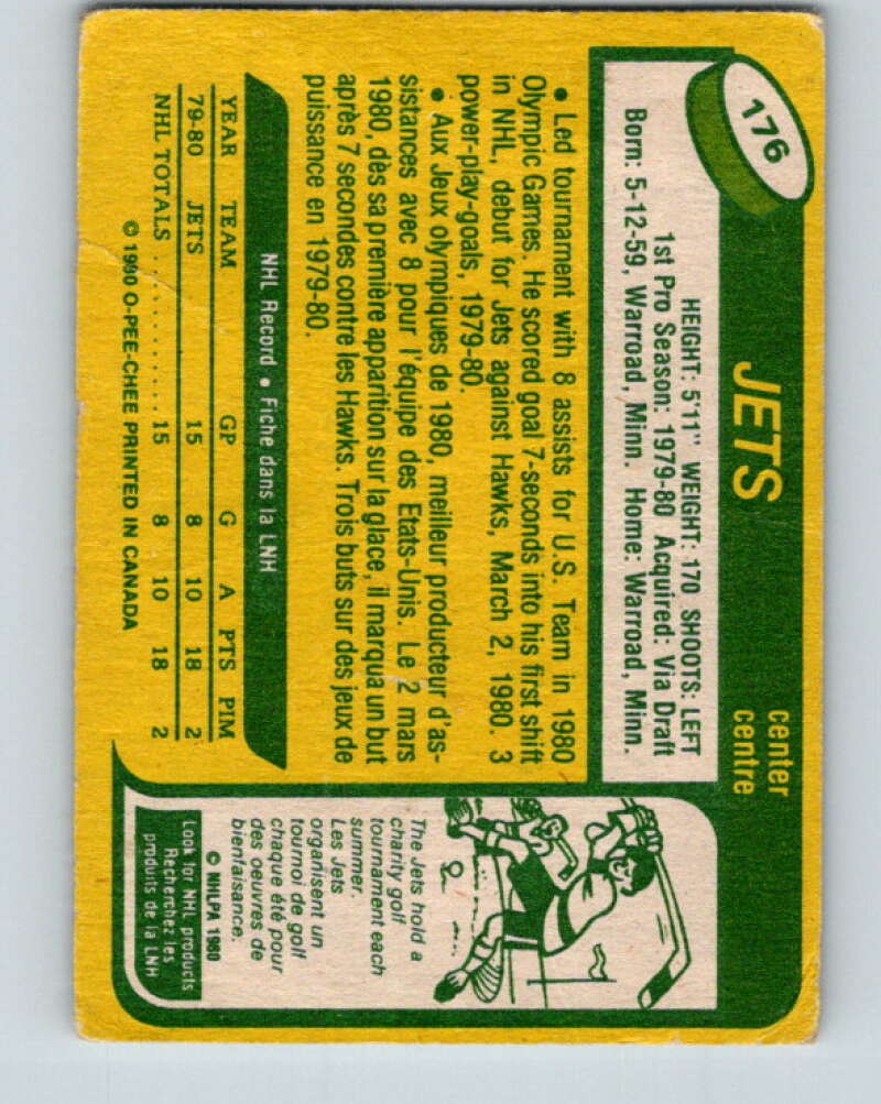 1980-81 O-Pee-Chee #176 Dave Christian OLY RC Rookie Winnipeg Jets V38766