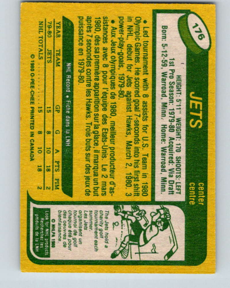 1980-81 O-Pee-Chee #176 Dave Christian OLY RC Rookie Winnipeg Jets V38769