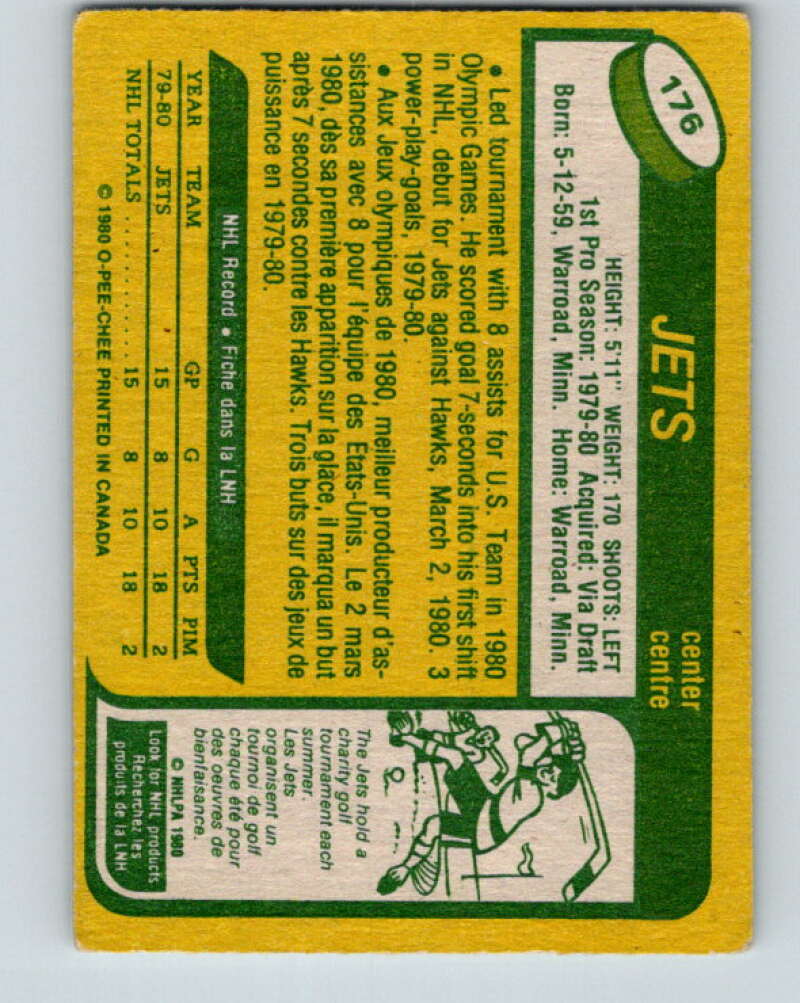 1980-81 O-Pee-Chee #176 Dave Christian OLY RC Rookie Winnipeg Jets V38772