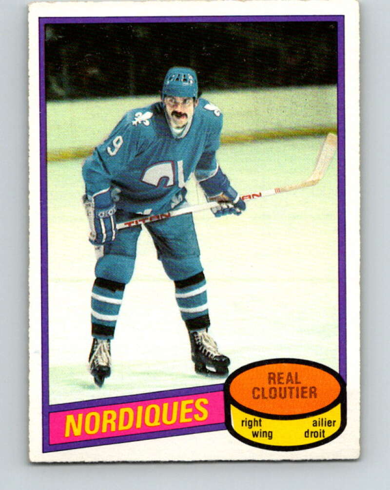 1980-81 O-Pee-Chee #178 Real Cloutier Quebec Nordiques V38782