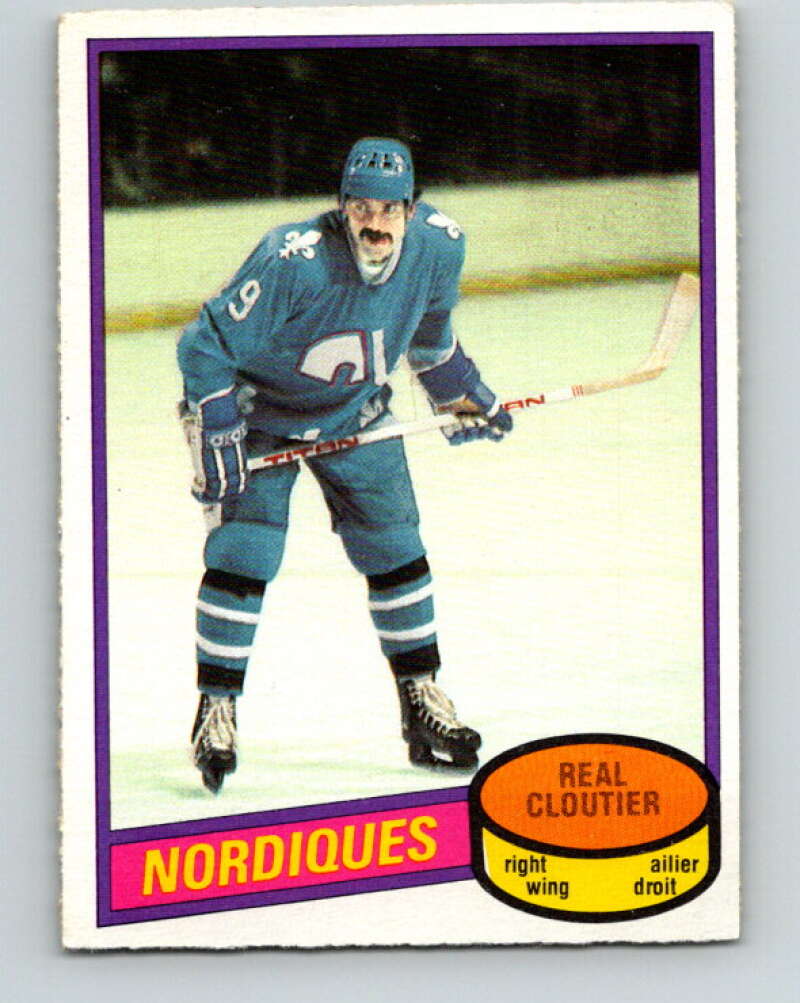 1980-81 O-Pee-Chee #178 Real Cloutier Quebec Nordiques V38794