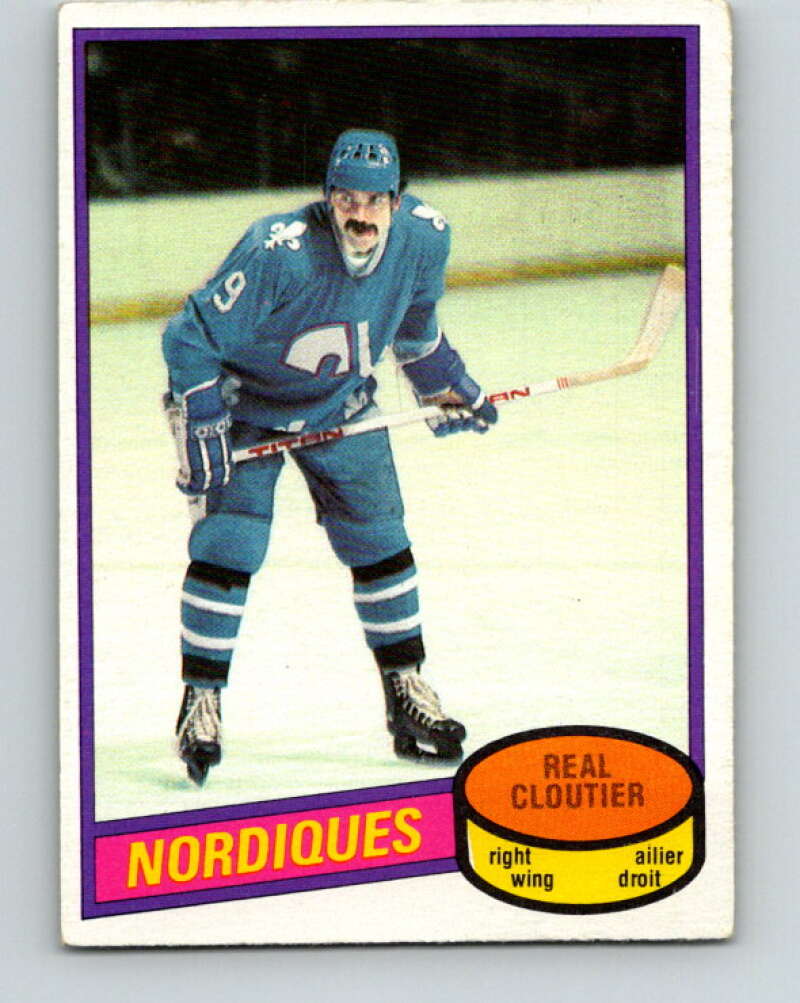 1980-81 O-Pee-Chee #178 Real Cloutier Quebec Nordiques V38795