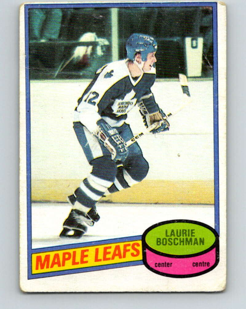 1980-81 O-Pee-Chee #179 Laurie Boschman RC Rookie Toronto Maple Leafs V38803