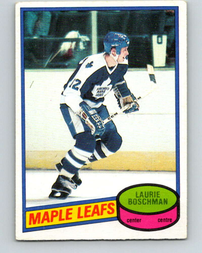 1980-81 O-Pee-Chee #179 Laurie Boschman RC Rookie Toronto Maple Leafs V38806