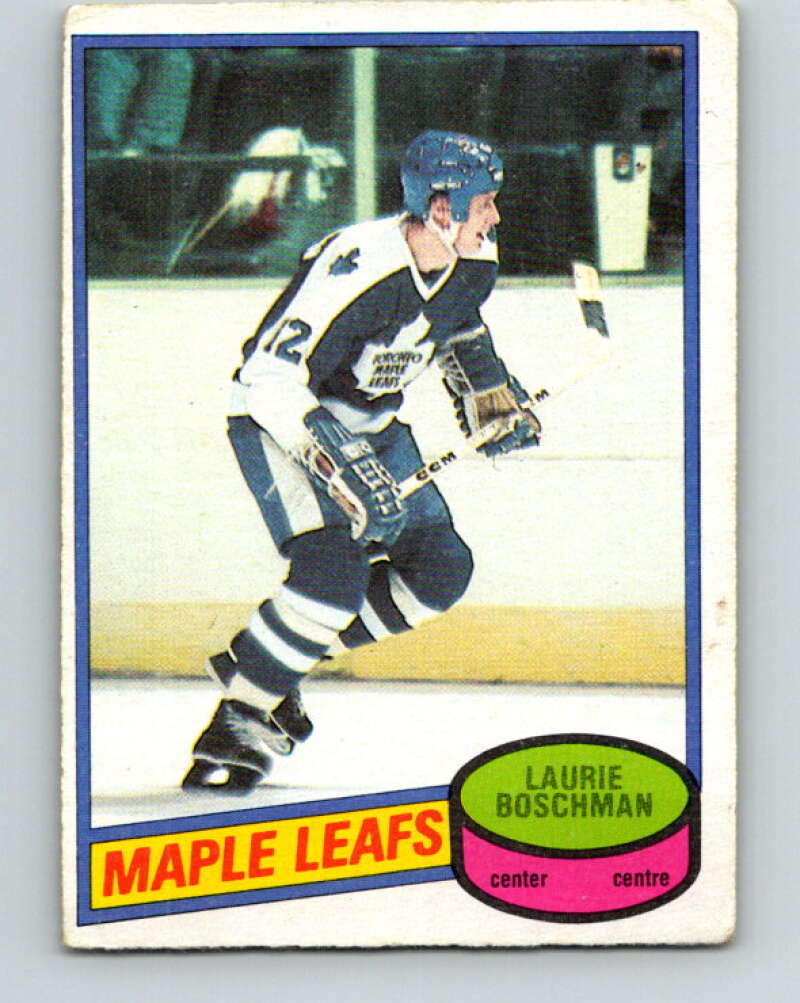 1980-81 O-Pee-Chee #179 Laurie Boschman RC Rookie Toronto Maple Leafs V38807