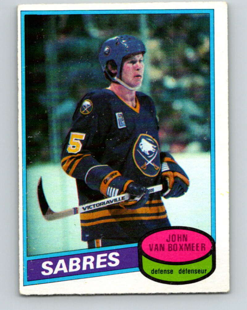 1980-81 O-Pee-Chee #183 John Van Boxmeer Buffalo Sabres V38834