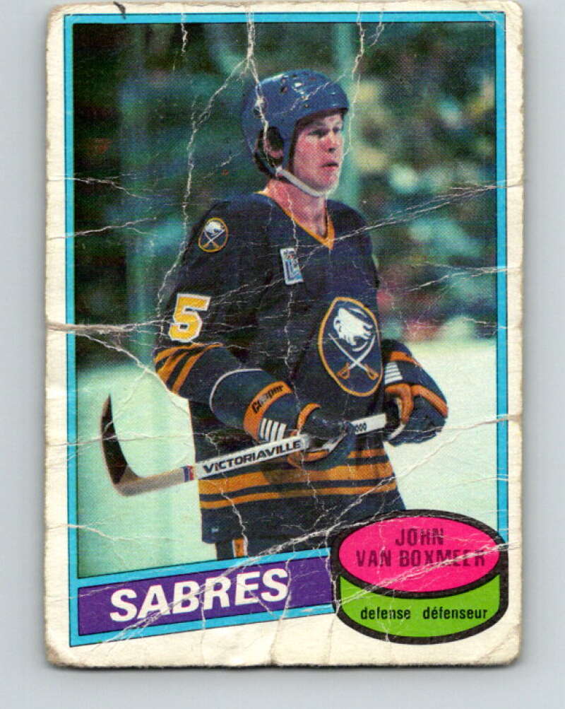 1980-81 O-Pee-Chee #183 John Van Boxmeer Buffalo Sabres V38836