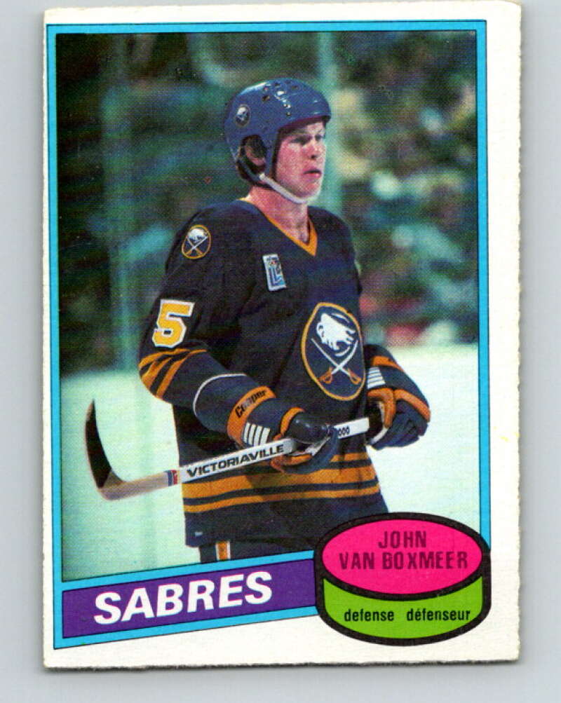 1980-81 O-Pee-Chee #183 John Van Boxmeer Buffalo Sabres V38839