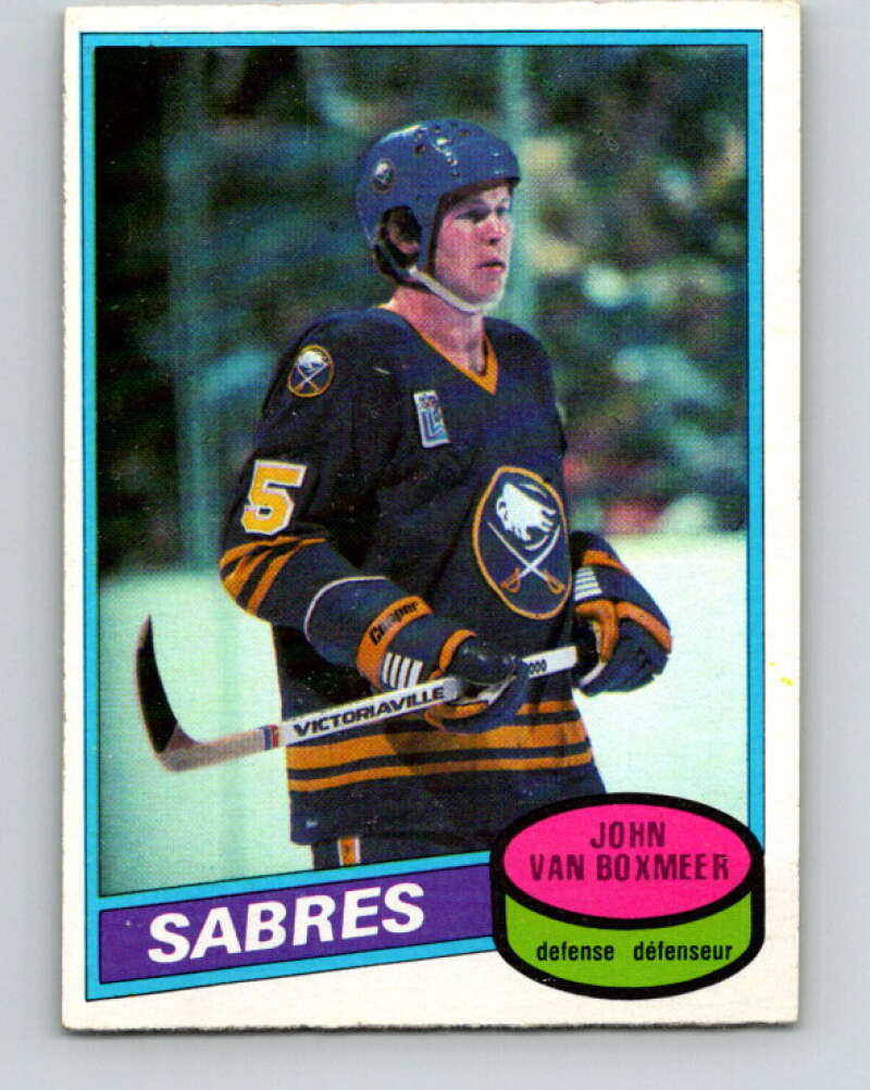 1980-81 O-Pee-Chee #183 John Van Boxmeer Buffalo Sabres V38841