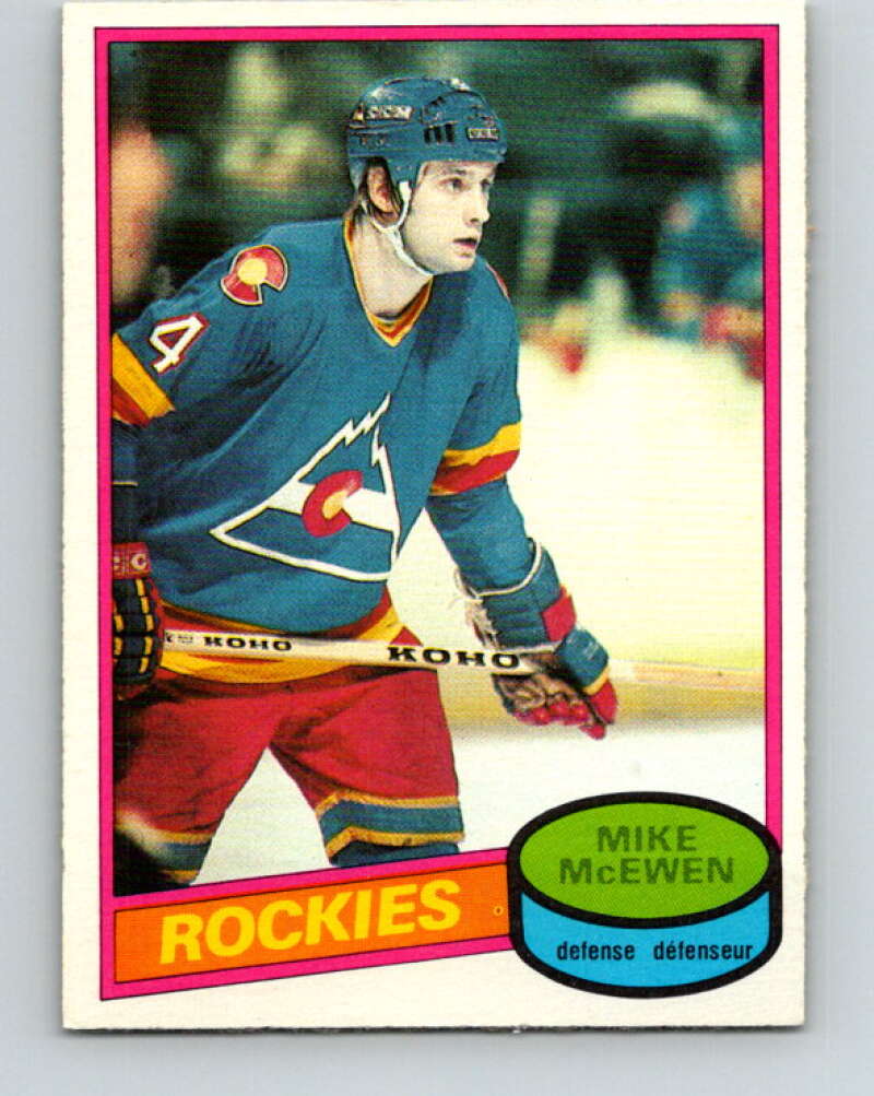 1980-81 O-Pee-Chee #185 Mike McEwen Colorado Rockies V38856