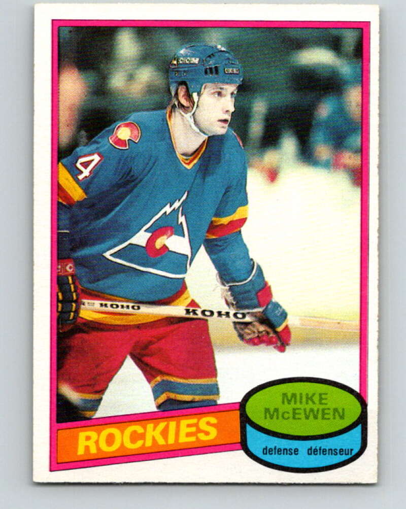 1980-81 O-Pee-Chee #185 Mike McEwen Colorado Rockies V38857