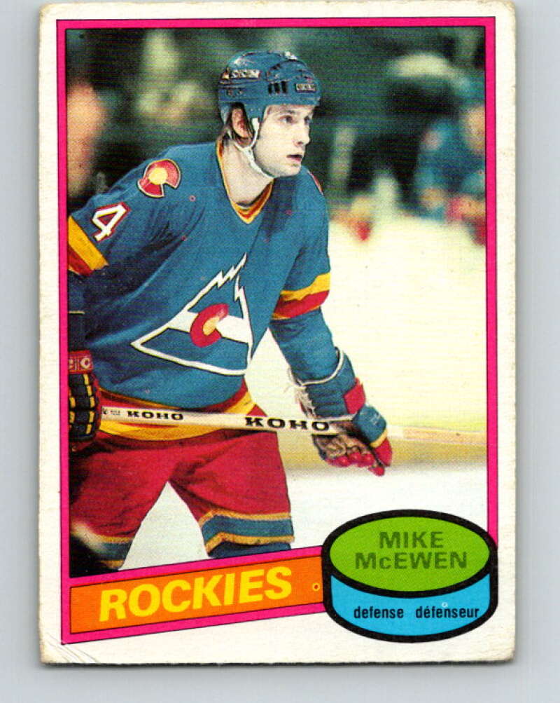 1980-81 O-Pee-Chee #185 Mike McEwen Colorado Rockies V38860