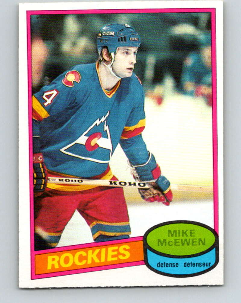 1980-81 O-Pee-Chee #185 Mike McEwen Colorado Rockies V38863