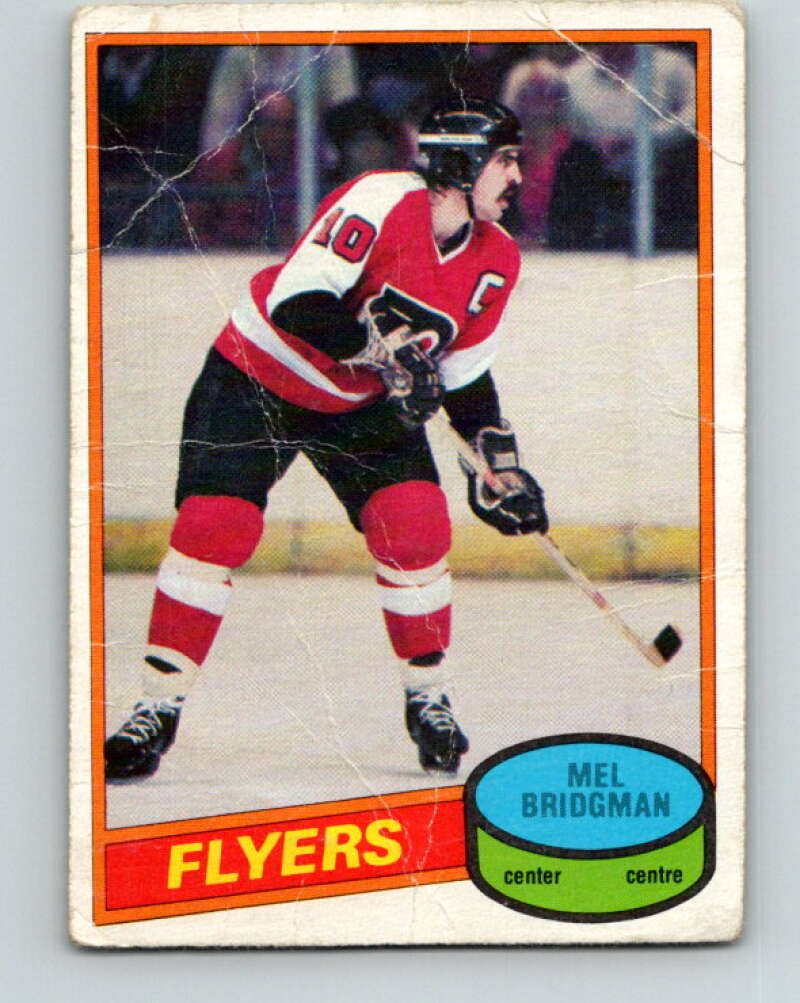 1980-81 O-Pee-Chee #189 Mel Bridgman Philadelphia Flyers V38898