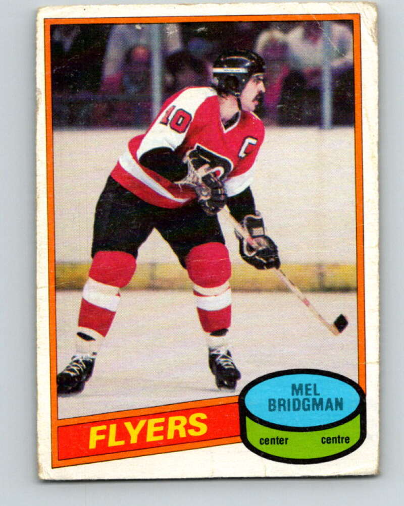 1980-81 O-Pee-Chee #189 Mel Bridgman Philadelphia Flyers V38904