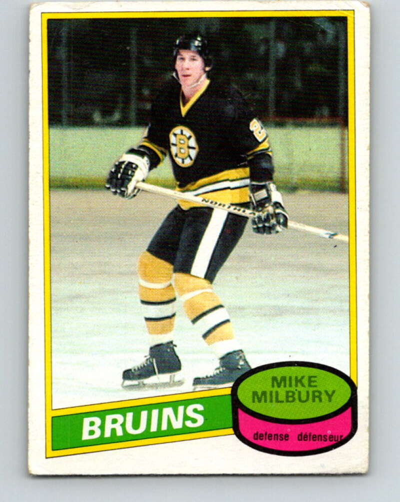 1980-81 O-Pee-Chee #191 Mike Milbury Boston Bruins V38924