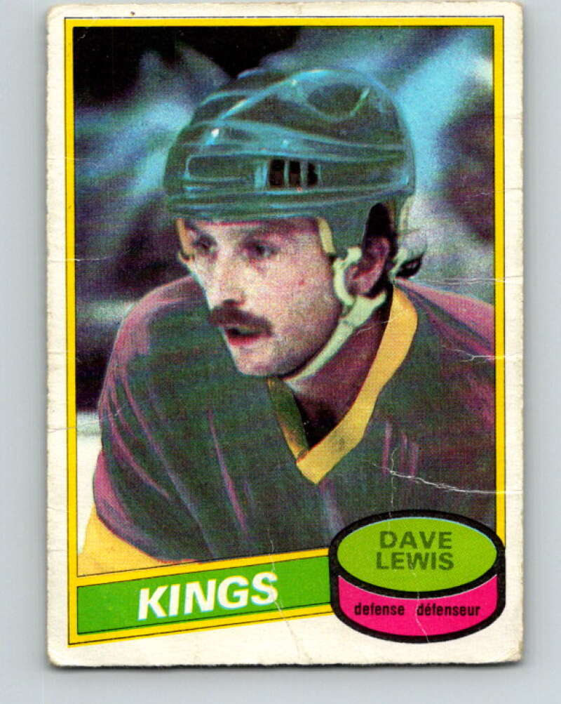 1980-81 O-Pee-Chee #196 Dave Lewis Los Angeles Kings V38963