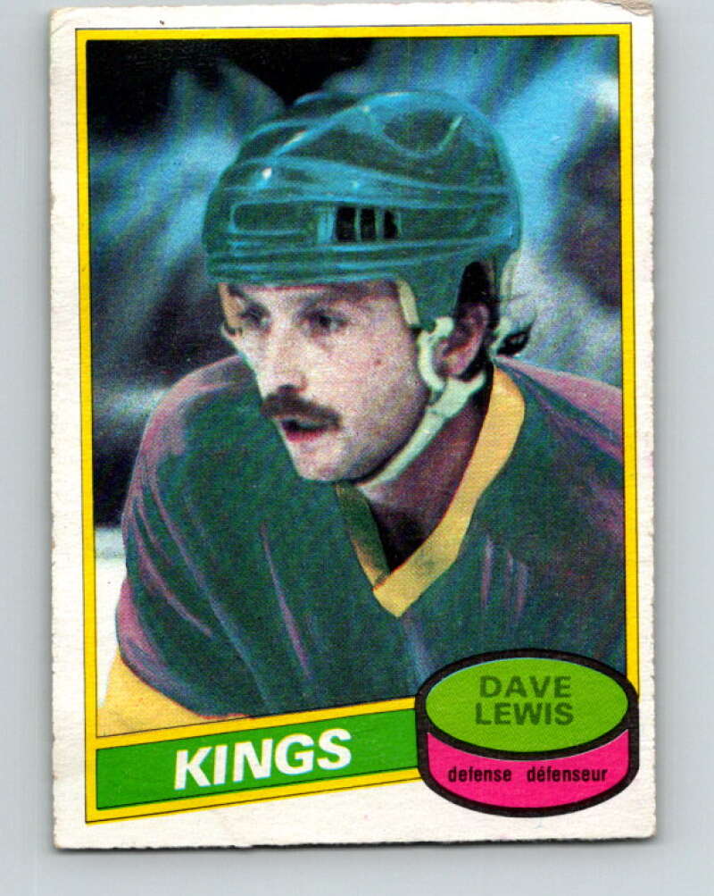 1980-81 O-Pee-Chee #196 Dave Lewis Los Angeles Kings V38964