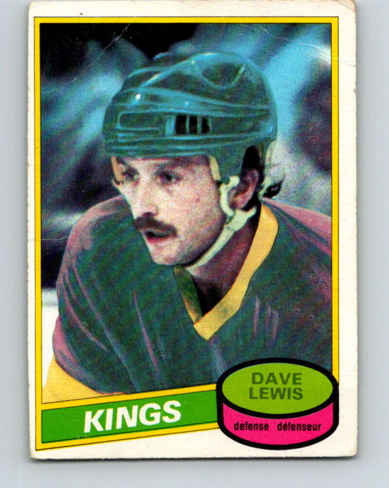 1980-81 O-Pee-Chee #196 Dave Lewis Los Angeles Kings V38969
