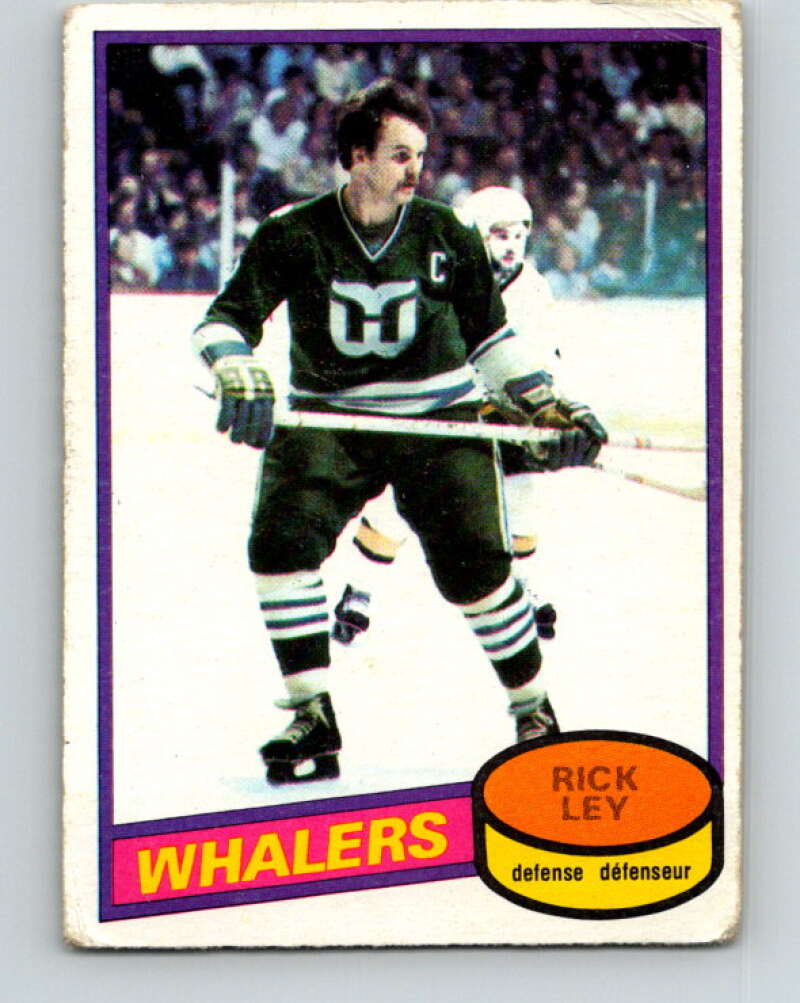 1980-81 O-Pee-Chee #198 Rick Ley Hartford Whalers V38978
