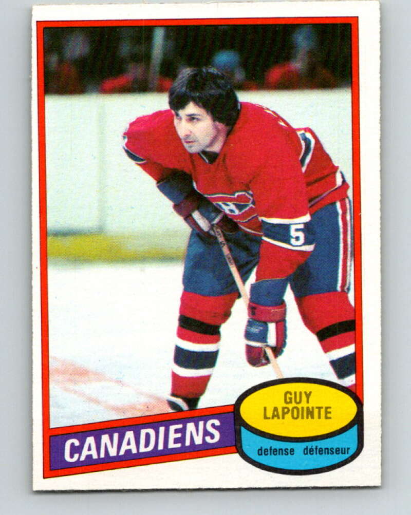 1980-81 O-Pee-Chee #201 Guy Lapointe Montreal Canadiens V39000
