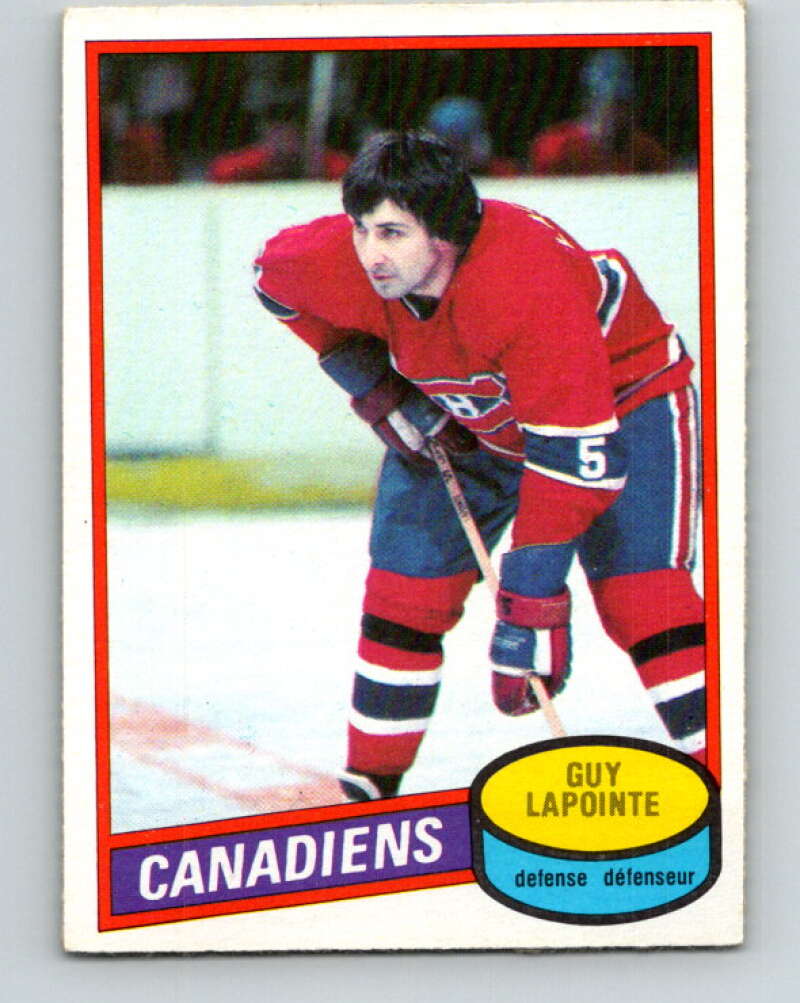 1980-81 O-Pee-Chee #201 Guy Lapointe Montreal Canadiens V39002