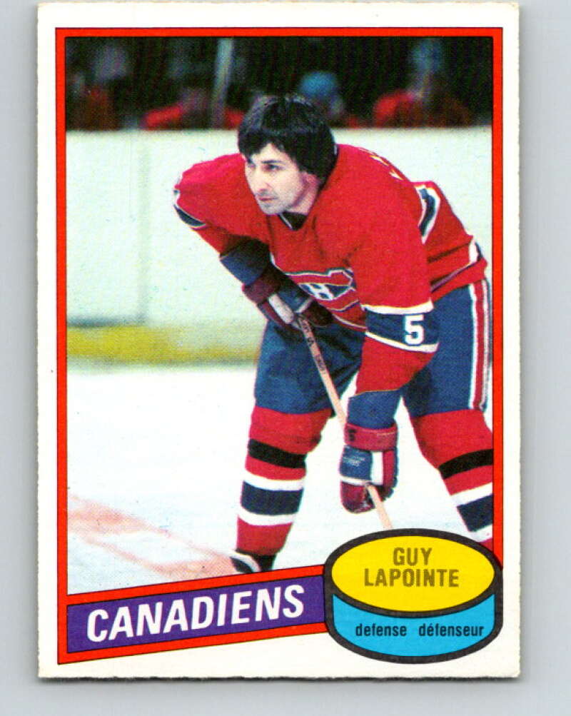 1980-81 O-Pee-Chee #201 Guy Lapointe Montreal Canadiens V39003