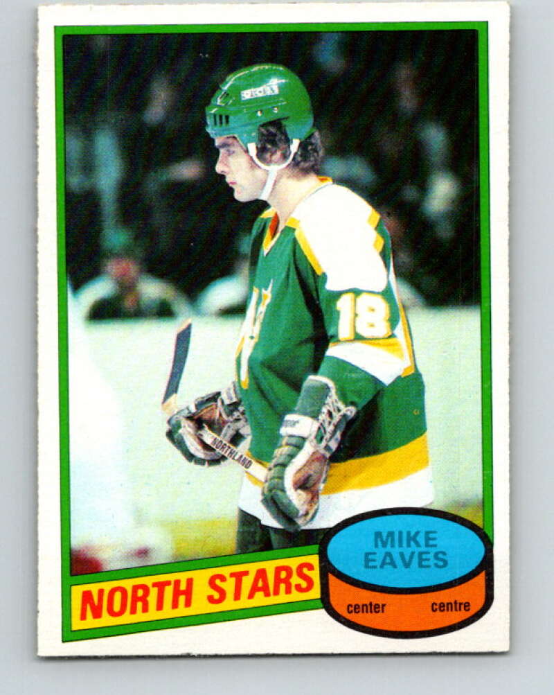 1980-81 O-Pee-Chee #206 Mike Eaves RC Rookie Minnesota North Stars V39150