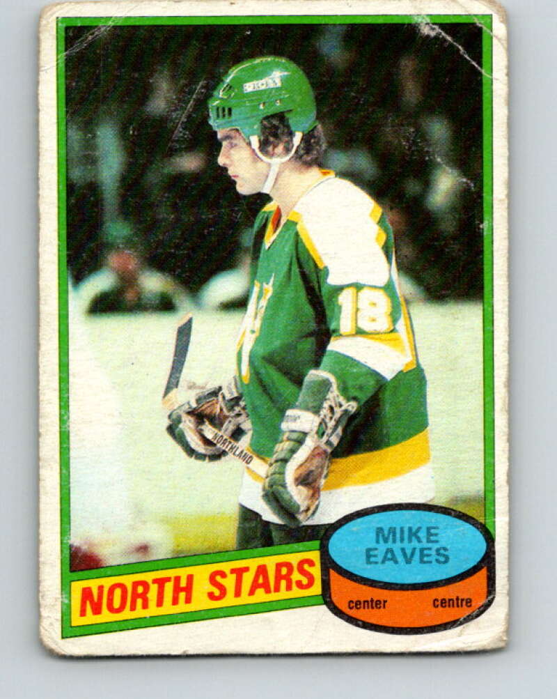 1980-81 O-Pee-Chee #206 Mike Eaves RC Rookie Minnesota North Stars V39152