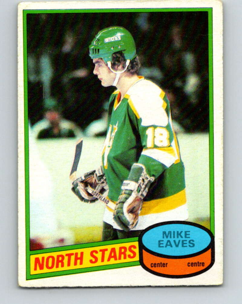 1980-81 O-Pee-Chee #206 Mike Eaves RC Rookie Minnesota North Stars V39153