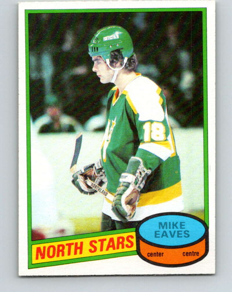 1980-81 O-Pee-Chee #206 Mike Eaves RC Rookie Minnesota North Stars V39155