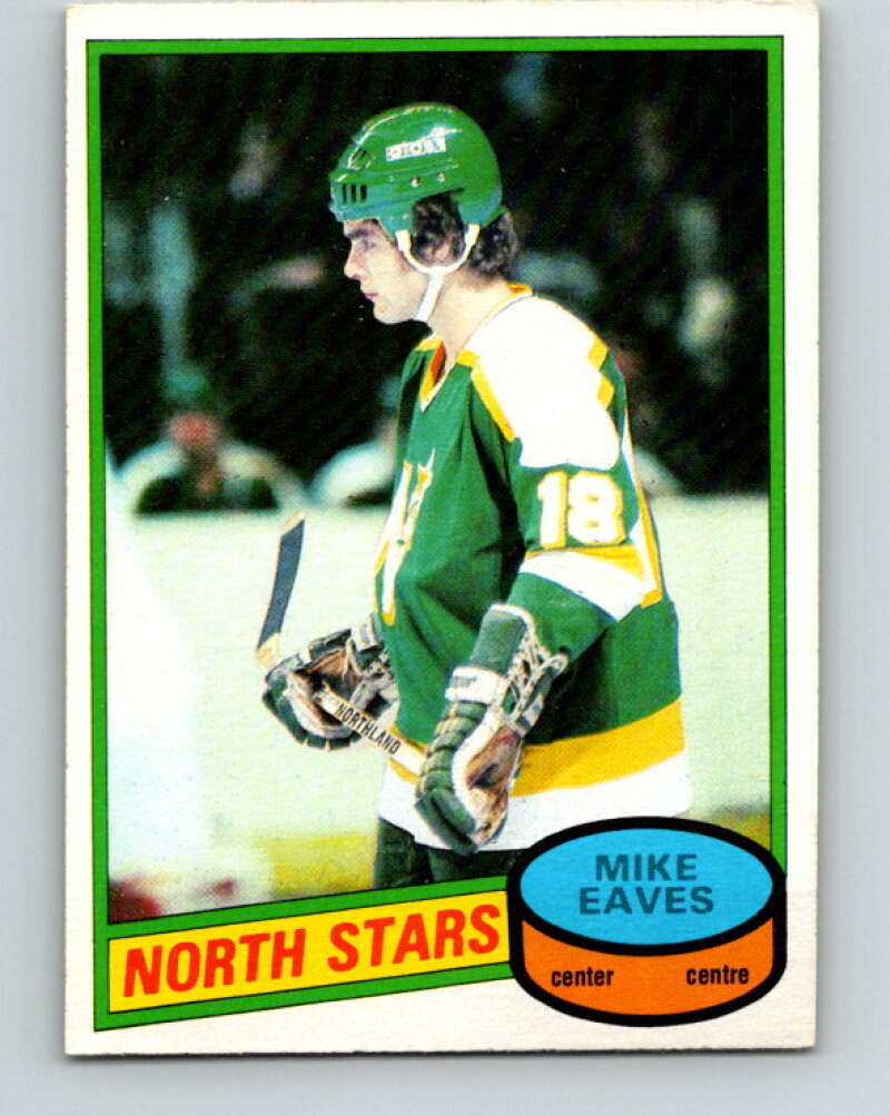 1980-81 O-Pee-Chee #206 Mike Eaves RC Rookie Minnesota North Stars V39156