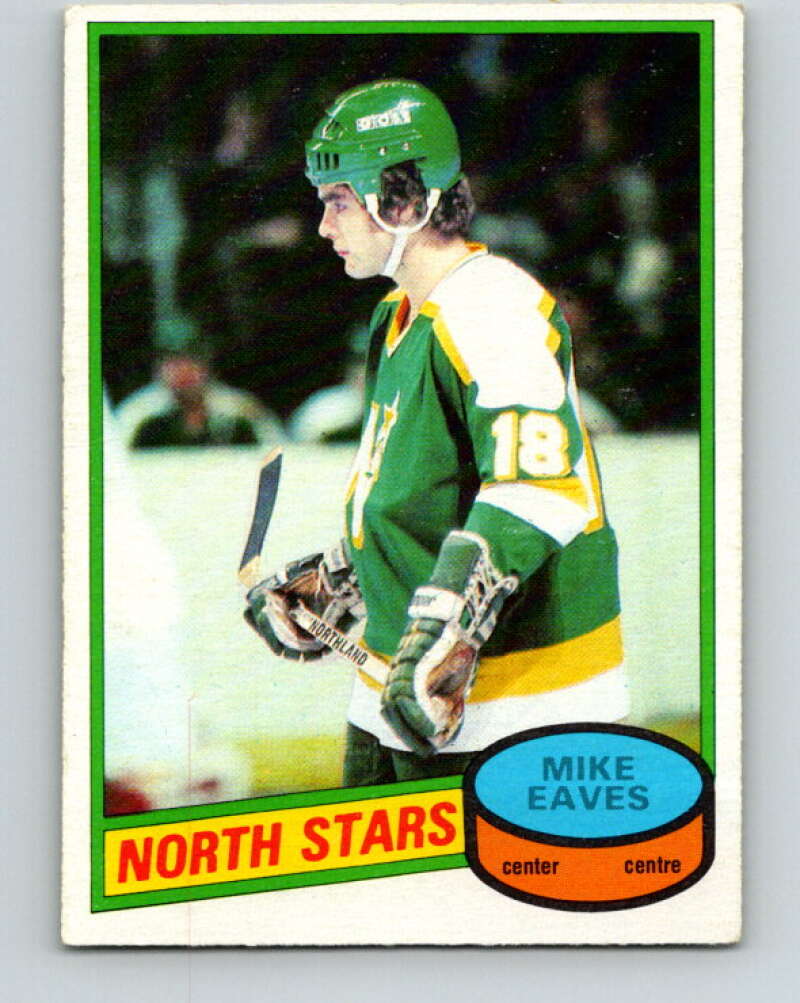 1980-81 O-Pee-Chee #206 Mike Eaves RC Rookie Minnesota North Stars V39158