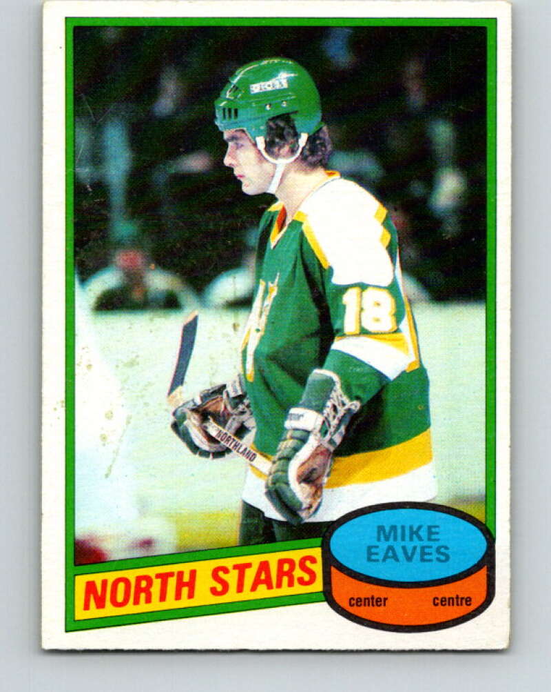 1980-81 O-Pee-Chee #206 Mike Eaves RC Rookie Minnesota North Stars V39161