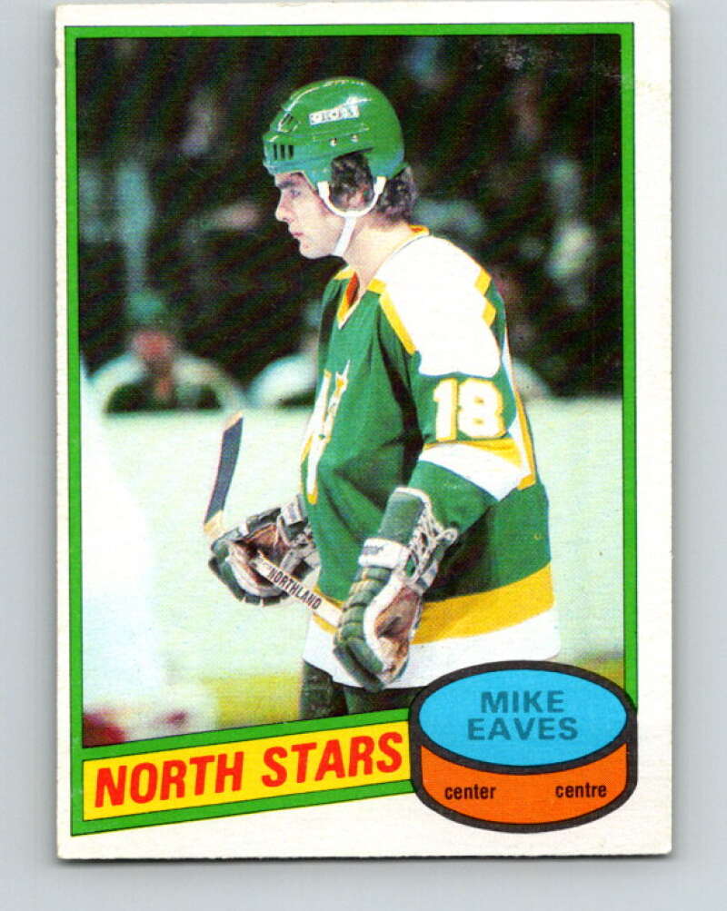 1980-81 O-Pee-Chee #206 Mike Eaves RC Rookie Minnesota North Stars V39162