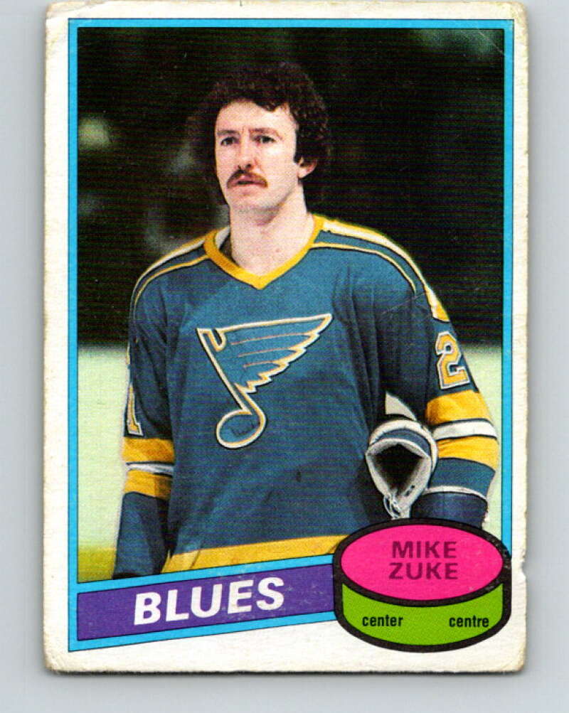1980-81 O-Pee-Chee #209 Mike Zuke RC Rookie St. Louis Blues V39193