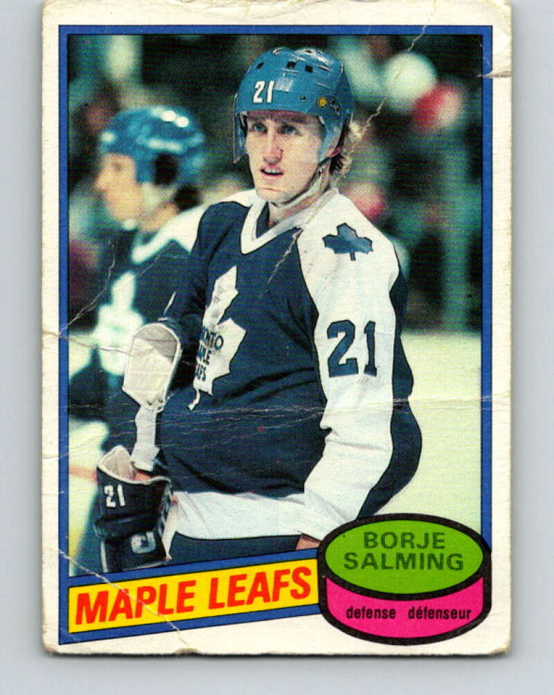 1980-81 O-Pee-Chee #210 Borje Salming Toronto Maple Leafs V39203